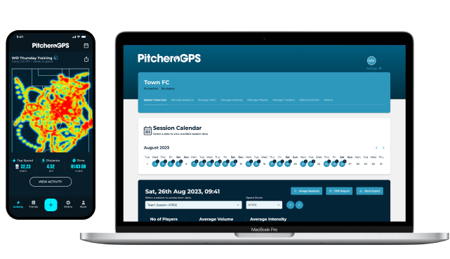 PitcheroGPS Player App and Team Analysis Software